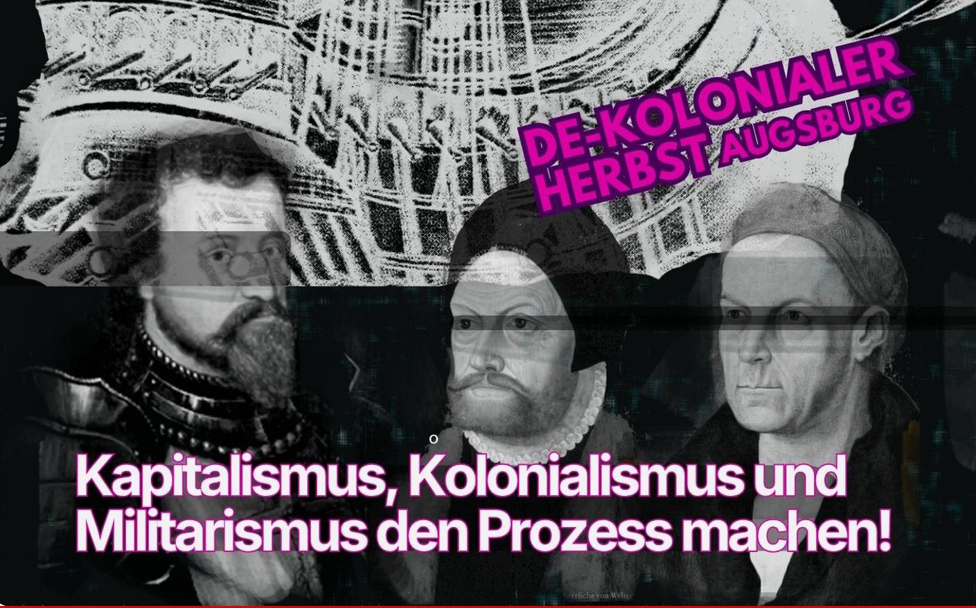 DE-KOLONIALER HERBST: Augsburg Tribunal I & Speakerstour zur Verteidigung von Land